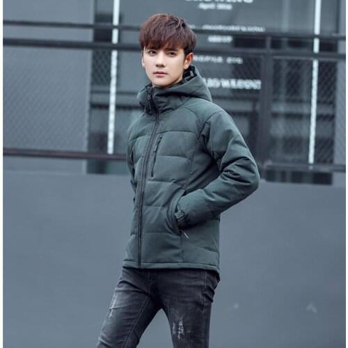 White Quality High Duck Down Jacket Mens Warm Winter Coat Thick Mens Jackets Hooded Men Parka Jaqueta Masculina WXF377 s