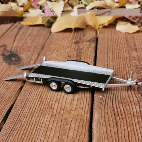 1/43 Scale Alloy Die-cast Diecast Metal trailer for car model Accessories Scene car frame car collection gifts show fitting