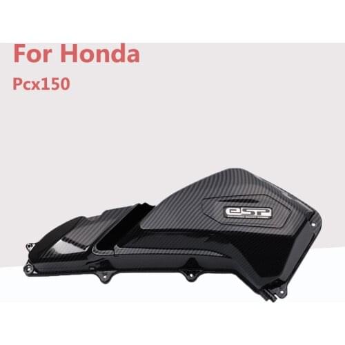 For Honda Series Pcx150 Modified Motorcycle Accessories Bodyshell Fiber Pattern Air Filter Decorative Cover