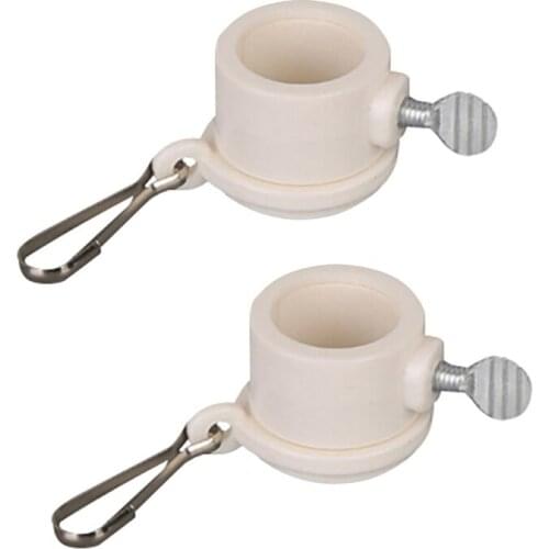 Plastic Flagpole Mounting Rings Set With Fixed Wrap 360 Rotatable Ring With Carabiners Flagpole Rotating Rings Clip