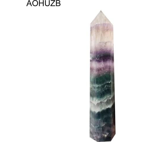 Natural Crystals Quartz High Quality Fluorite Points Tower Energy Reiki Healing Stone Room Home Office Decoration Gemstone
