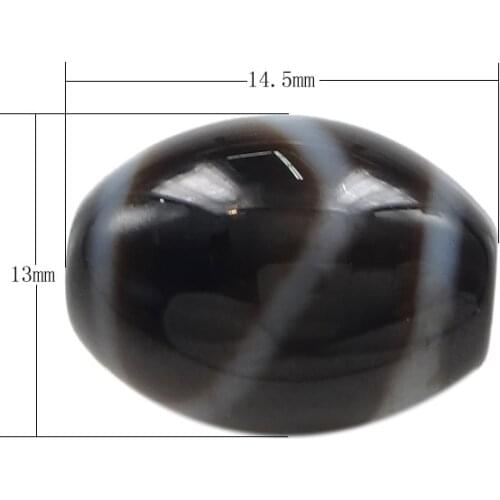 Natural Tibetan Dzi Beads for making diy Jewelry Bracelet necklace Oval, mountain & two tone, 14.50x13x3mm