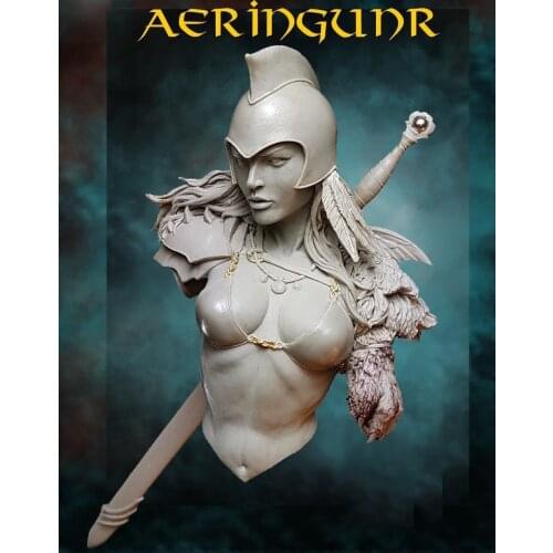 Unpainted Kit 1/10 Knight Aeringunr soldier bust ancient Resin Figure miniature garage kit
