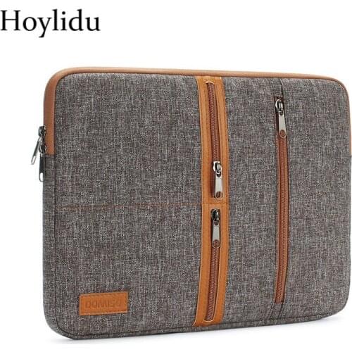 New Fashion Laptop Protective Sleeve Waterproof Linen Dustproof Cover For MacBook 10 11 13 14 15.6 Inch Shockproof Inner Bags