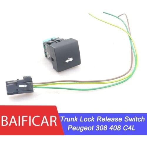 Baificar Brand New Genuine Trunk Lock Release Switch Tailgate Switch For Peugeot 308 408 Citroen C4L