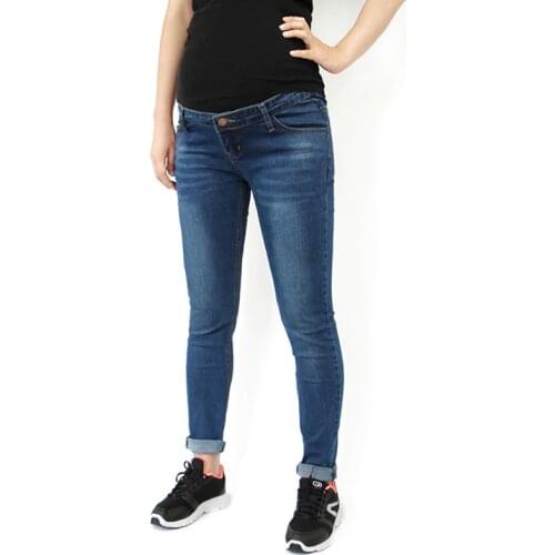 Maternity Clothing Maternity Jeans Insert Panel Maternity Skinny Jeans Cotton Denim Pants for Pregnant Women Pregnancy Clothes