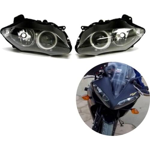 Motorcycle Front Headlight For YAMAHA YZFR1 2007 2008 YZF 1000 R1 07 08 Head Light Lamp Headlamp Lighting Assembly Kit