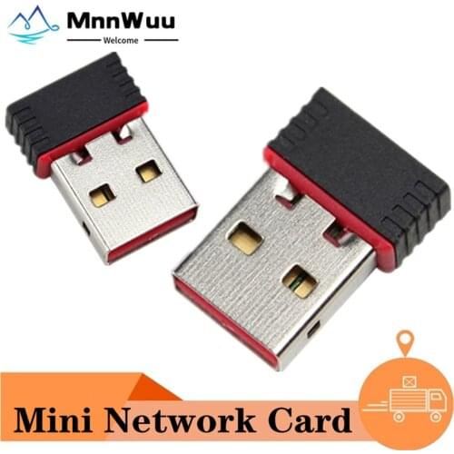 Portable Mini Network card USB 2.0 WiFi Wireless Adapter Network LAN Card 150Mbps 802.11 ngb RTL8188EU Adaptor for PC Desktop
