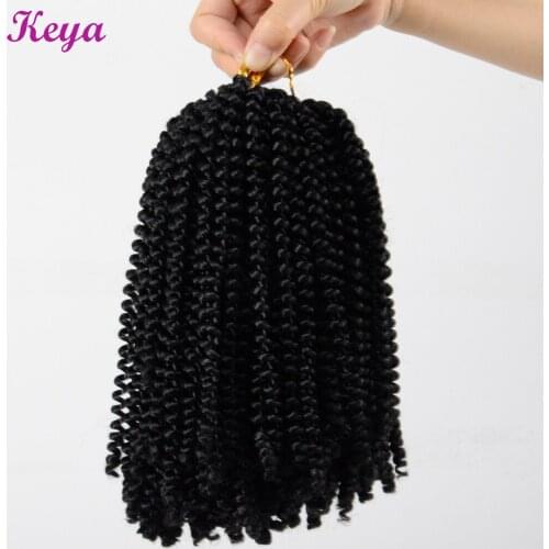 Spring Twist Hair Crochet Braid 10 Inch Bounce Passion Twist Crochet Braid Hair 110g/pack Synthetic Hair Extensions For Women
