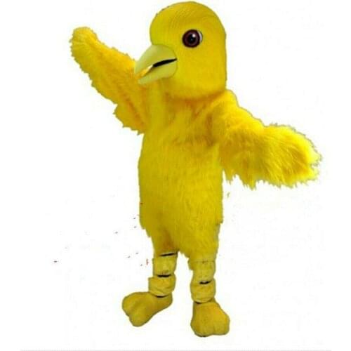 Furry Mascot Costume Yellow Bird Cosplay Set Party Dress Up Game Hairy Eagle Fursuit for The Festival Carnival Stage Performance