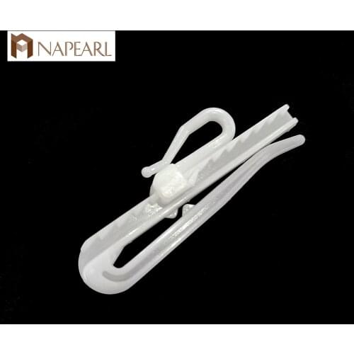 NAPEARL Adjusted Hooks For Curtain Tapes All Match Accessories White Plastic Hooks For Hanging Hooks High Quality Drape Hooks