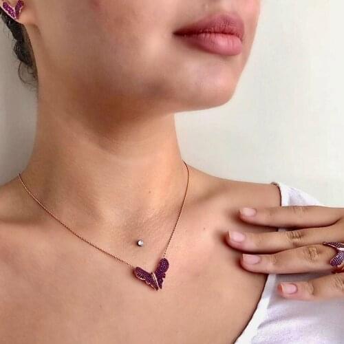 Rubi Butterfly Free 925 Silver Set