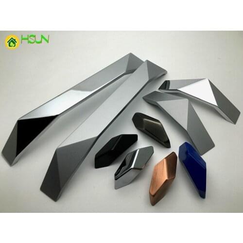 Newly Designed Zinc Hole to hole 32mm to 192mm Alloy Cabinet Handle Black Silver Antique Brass finish Drawer Knob