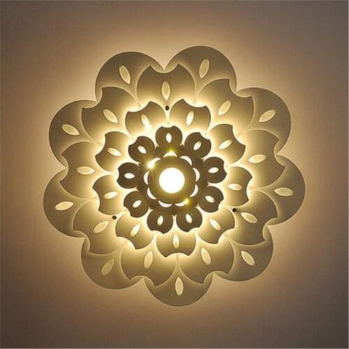 Nordic bedroom carving flower wall lamp aisle corridor living room cloakroom lamph hotel bedside staircase led ceiling lamp