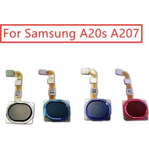For Samsung Galaxy A20S A207 Fingerprint Scanner Flex Cable Touch Sensor ID Home Button Return Ribbon Flex Cable Repair Parts