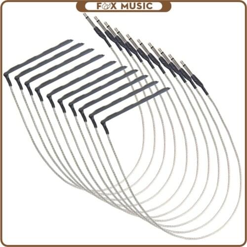 10Pcs/ Set 4 Strings Ukulele Equalizer Red Pickup Piezo Soprano/ Concert/ Tenor Ukulele Pickup Under Bridge Saddle Piezo