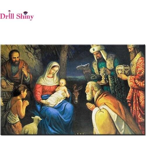 Cross Stitch 5D DIY Diamond Painting Lady of Gift Home Decor Diamond Embroidery cross stitch Religious Murals wall painting
