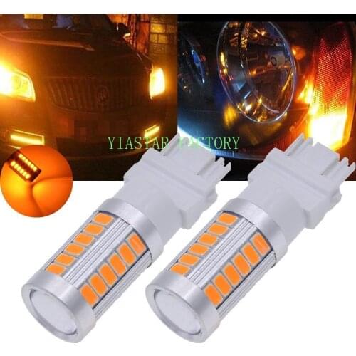 Yiastar 10-50-100 X3157 Red/White/Yellow 5630 33SMD Strobe LED Bulbs Brake Stop Turn Signals Bulb Side Lamp