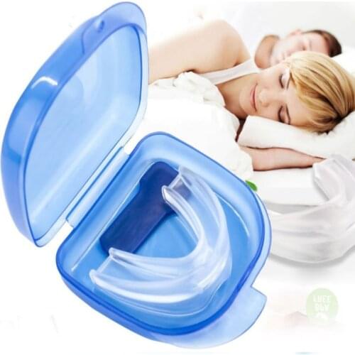 1Pcs Silicone Stop Snoring Anti Snore Mouthpiece Apnea Guard Bruxism Tray Sleeping Aid Better Sleep Health Care Tool