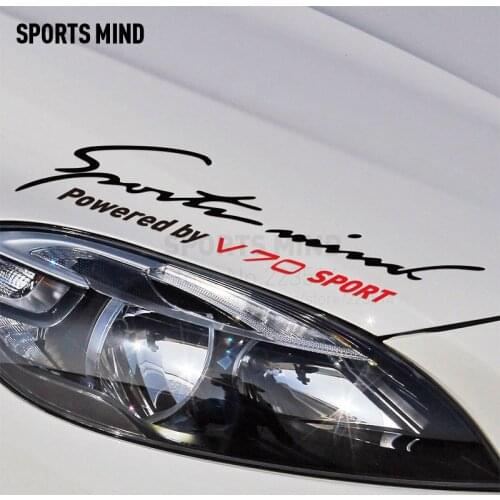 10 Pieces Sports Mind motorcycle Car Styling On Car Lamp Eyebrow waterproof Decals Vinyl Stickers For volvo V70 accessories