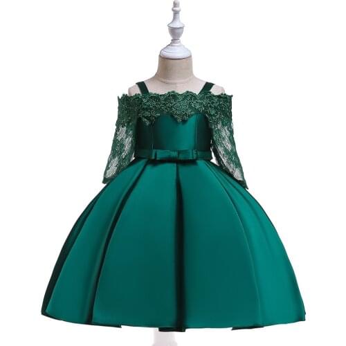 2021 Dresses For Girls Elegant Princess Dress Formal Dresses Kids Children Dress Costume Wedding Dress Vestidos For 4-11 Age