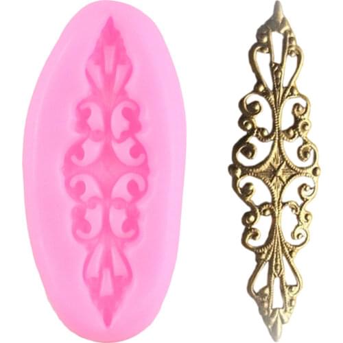 3D Relief Lace Border Silicone Molds Fondant Polymer Clay Candy Mould Party Cake Decorating Tools Chocolate Gumpaste Moulds