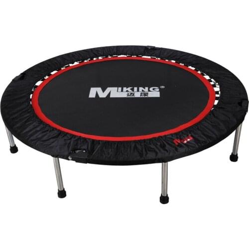50 Inches Portable Foldable Indoor Trampoline For Kids Round Adult Fitness Trampoline With Super Strong Spring Fitness Equipment