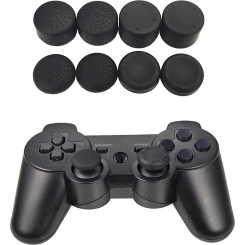 8 PCS Playstation Video Games Controller Accessories Heighten Mushroom Headed Silicone Cap Thumb Stick for PS4 Xbox PS 3 X360