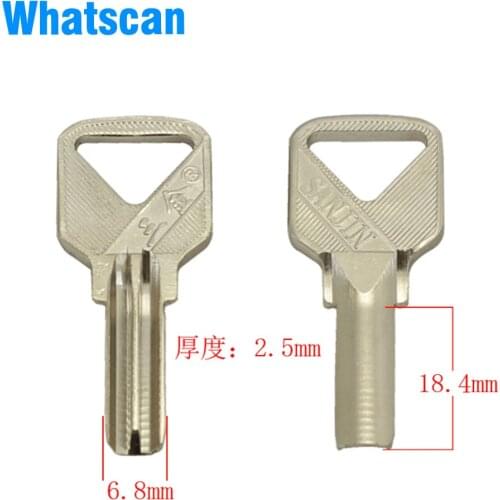 B076 iron sanjin blank key for the anti-theft lock.double groove door key.iron key
