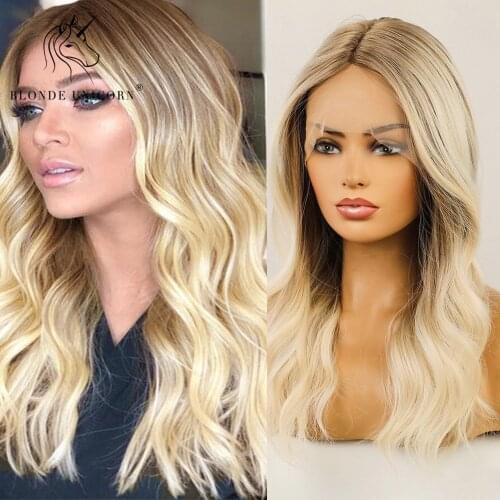 BlONDE UNICORN Curly Wigs