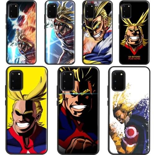 All Might My Hero Academia Phone Case For Samsung Galaxy S21 S20 Ultra S8 S9 S10 Plus Note 10 Note 20 9 S20 FE Cover
