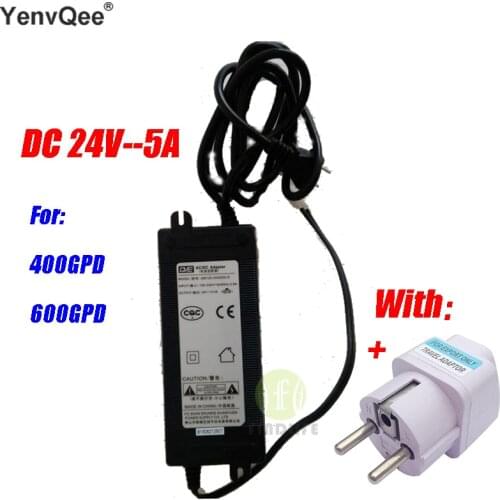Water Filter Parts Booster Pump Transformer DC24V-5A For 300GPD 400 GPD 600GPD Water purifier Reverse Osmosis machine