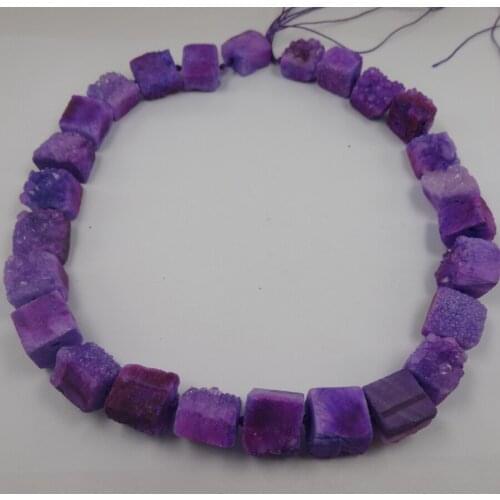 Raw Drilled 5colors Druzy Drusy Quartz Crystal Beads Dyeing Necklace Beads, Gift Items Fashion Gem Stone Druzy Pendant Quartz