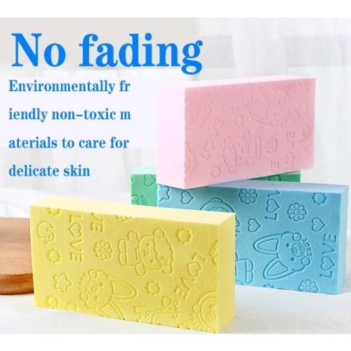Printing treasure Lulu baby bath sponge artifact bath cleaning sponge children ash ash mud bath sponge