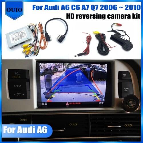Interface Reversing camera|For Audi A6 C6 A7 Q7 MMI 3G 2006 ~ 2012 Adapter Original screen upgrade image Rear Camera Decoder