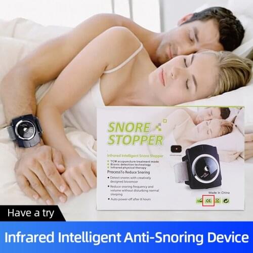 Infrared Intelligent Snore Stopper Process Reduce Snoring Anti-Snore Wristband Help Sleeplessness For Health Care Tools