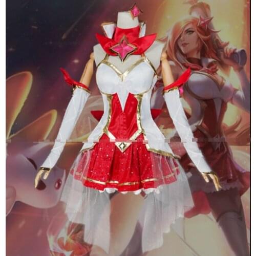 [Stock]Game LOL The Bounty Hunter Miss Fortune Star Guardian Brand New Cosplay Costume Top Skirt Hot Sale Free Shipping