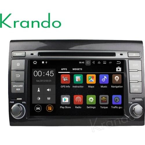 Krando Android 9.0 car multimedia radio for fiat bravo 2007-2012 car gps navigation dvd player wifi 2G RAM WIFI Playstore BT