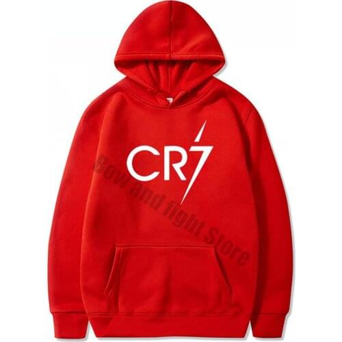 Red CR7 Fashion Brand Mens Hoodies Spring Autumn Male Casual Hoodies Sweatshirts Men and Women Sweatshirt Hoody Tops S-3XL