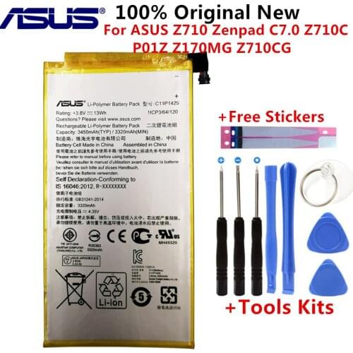 New high quality P01Z P01Y Z170CG 3450mAh Battery c11p1429 For ASUS ZENPAD C 7.0 c7.0 Z170MG Z710CG Z710C P01Z P01Y Z170C