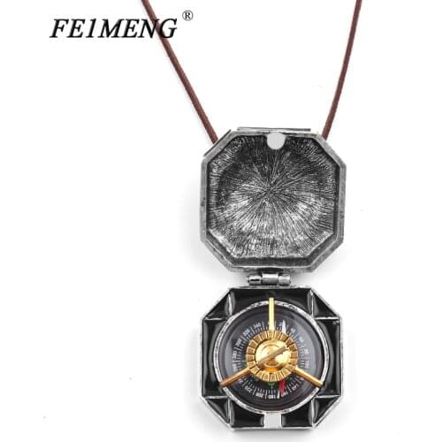 Pirates of the Caribbean Compass Necklac Dead Men Tell No Tales Salazars Revenge Jack Sparrows Compass Necklaces For Men Fans