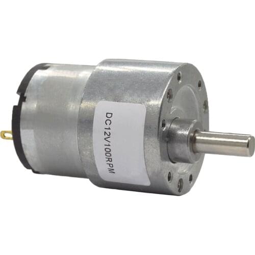 DC 12V 24V Gear Motor High Torque Speed Reduction Gear Motor Electric Metal Mini Gear Reducer Motor 7-600RPM Gearbox Reducer