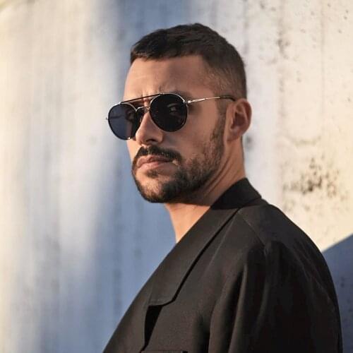 2020 Luxury Retro Round Metal Sunglasses Steampunk Men Women Brand Designer Driving Glasses Oculos De Sol Shades UV Protection