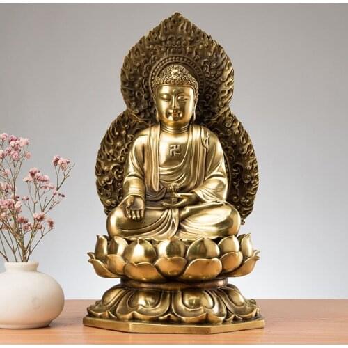 Special Offer High grade Copper worship Buddha statue Amitabha GOOD LUCK God home family efficacious safe protection Talisman