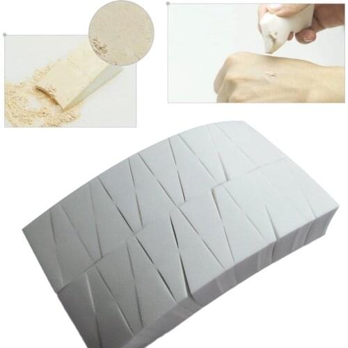 Miracle sponge 24Pcs/set Women Makeup Wedges esponja maquiagem Cosmetic Wedges Triangle Facial Sponge White Foam Hot #84559