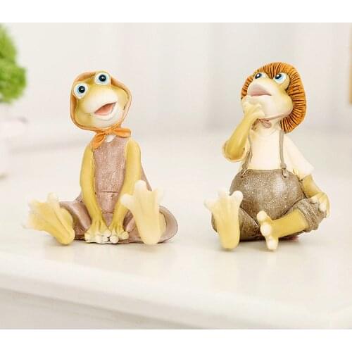 Frog Ornaments Household Products Resin Crafts Frog Ornaments Creative Resin Home Decorations Living Room Decorations