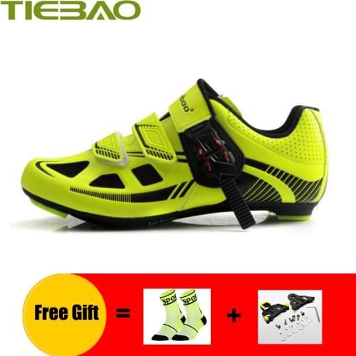 TIEBAO road Cycling shoes men zapatillas ciclismo bike cleats breathable self-locking outdoor superstar riding bicycle sneakers