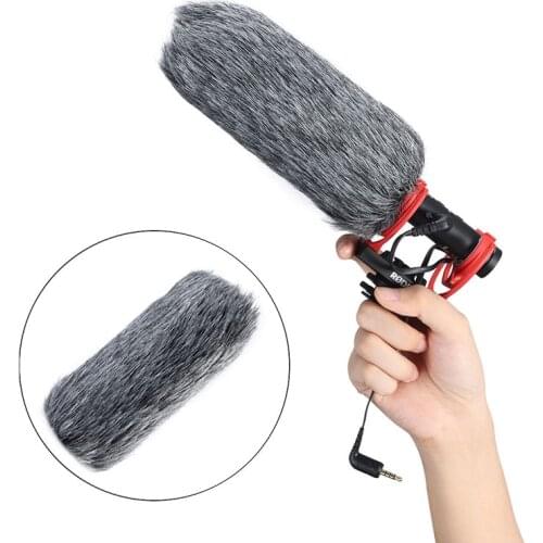 SAIREN A1 Windproof Sweater For Q3 /Deity D3 Pro/Rode Interview Microphone Fur Cover Windproof Sweater Camera Outdoor Mic cover