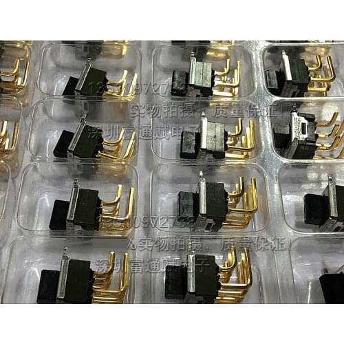[VK] Import Japan NKK sliding switch MS-20AAH4 pull switch with gold plated feet 6 foot 3 gear switch