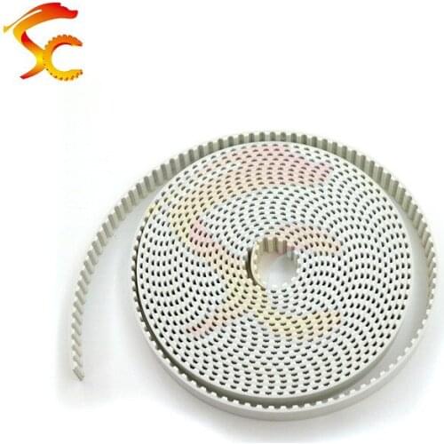 High Quality 5meters T5 PU open belt T5 timing belt T5 16MM white Polyurethane with steel core belt width 16mm